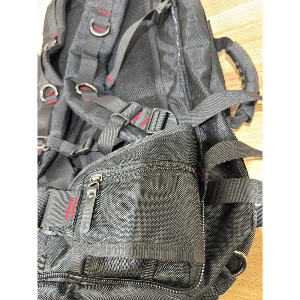KAKA Travel Backpack, Carry On Flip to Duffel Bag EUC Black 35L